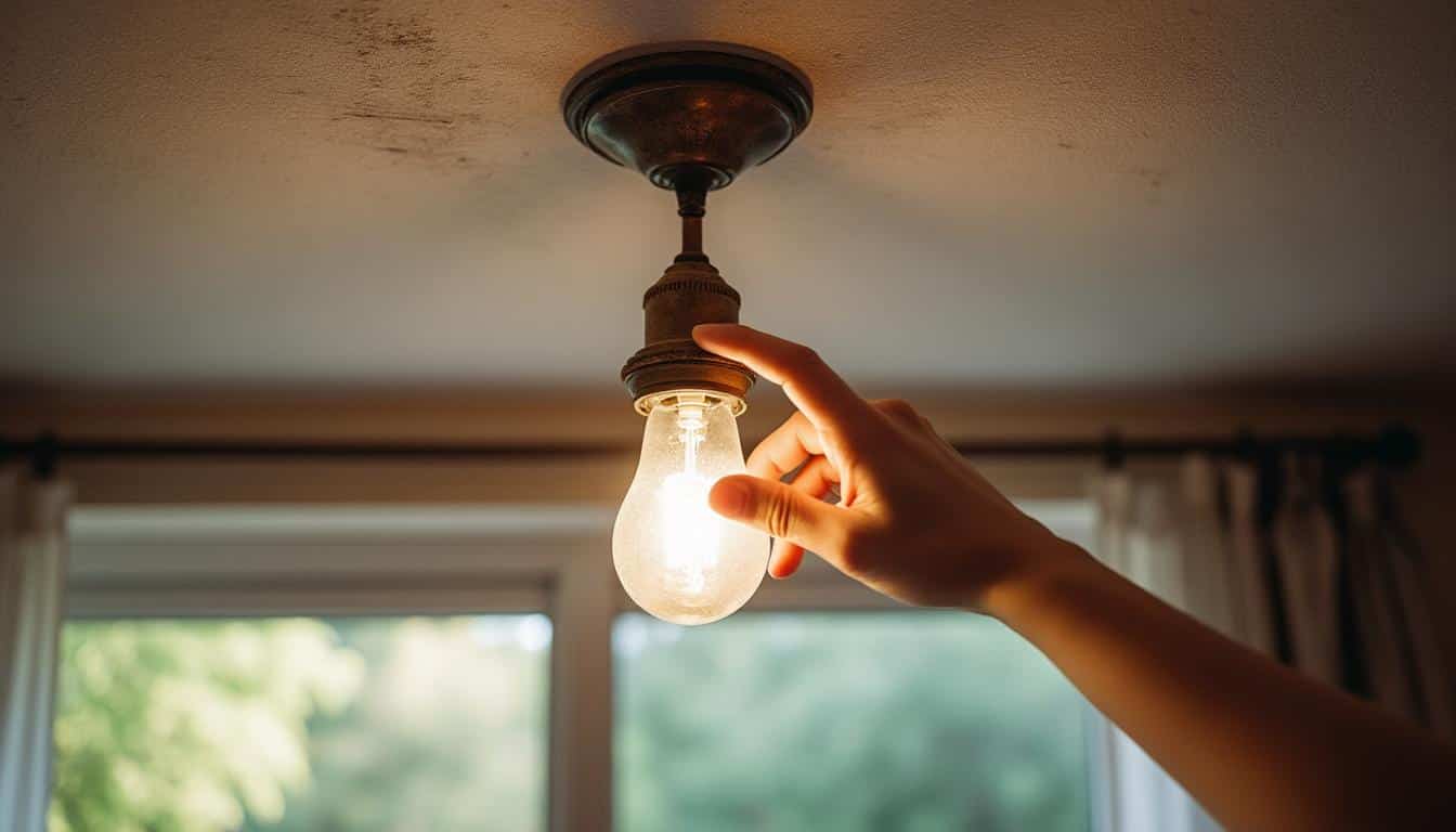 Que faire si un grésillement se produit sur votre plafonnier