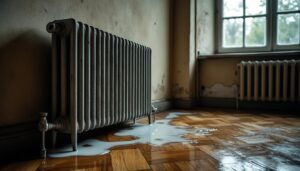 Identifier une fuite d'eau liée à une panne de radiateur