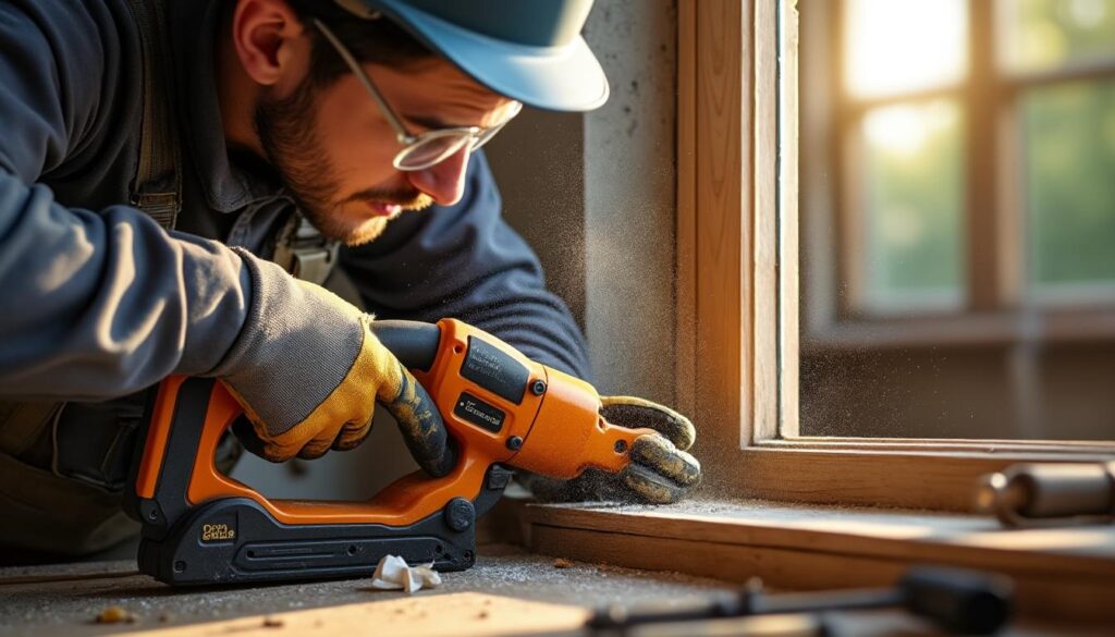 Les règles de sécurité pour visser des pentures avec une visseuse placo