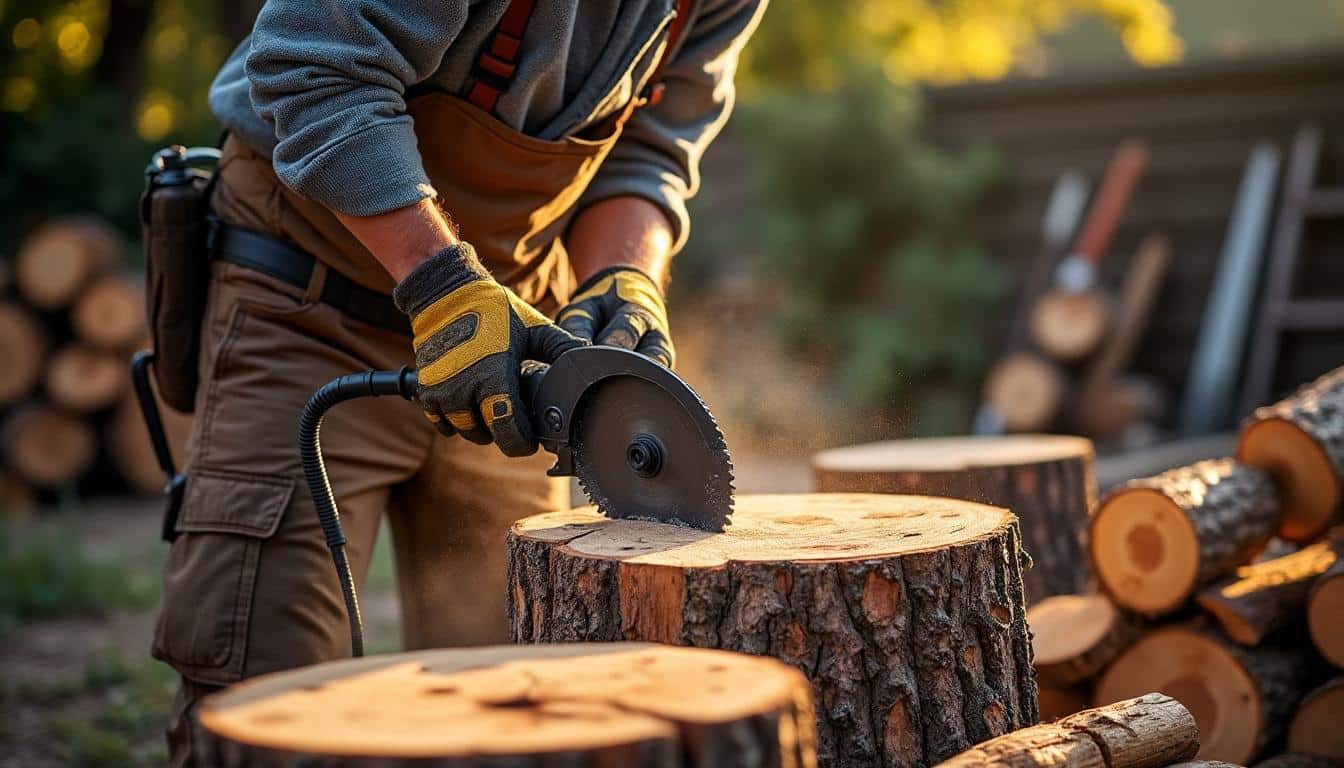 Illustration: Pourquoi choisir une lame de scie circulaire au carbure pour couper du bois de chauffage ?