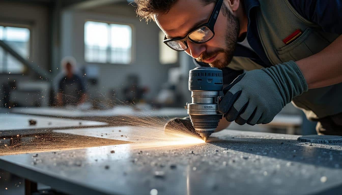 Illustration: Comment fonctionne une scie avec un fil diamanté pour la découpe précise ?