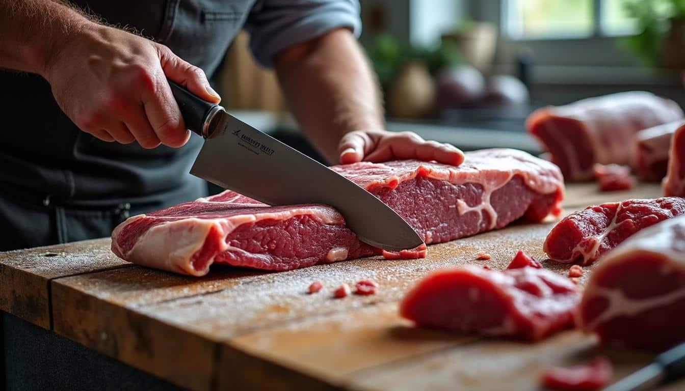 Illustration: Comment fonctionne une scie de boucher et ses particularités techniques