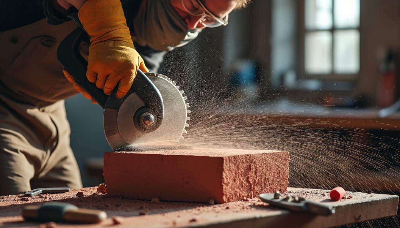 Illustration: Comment choisir la meilleure technique pour couper la brique rouge sans poussière