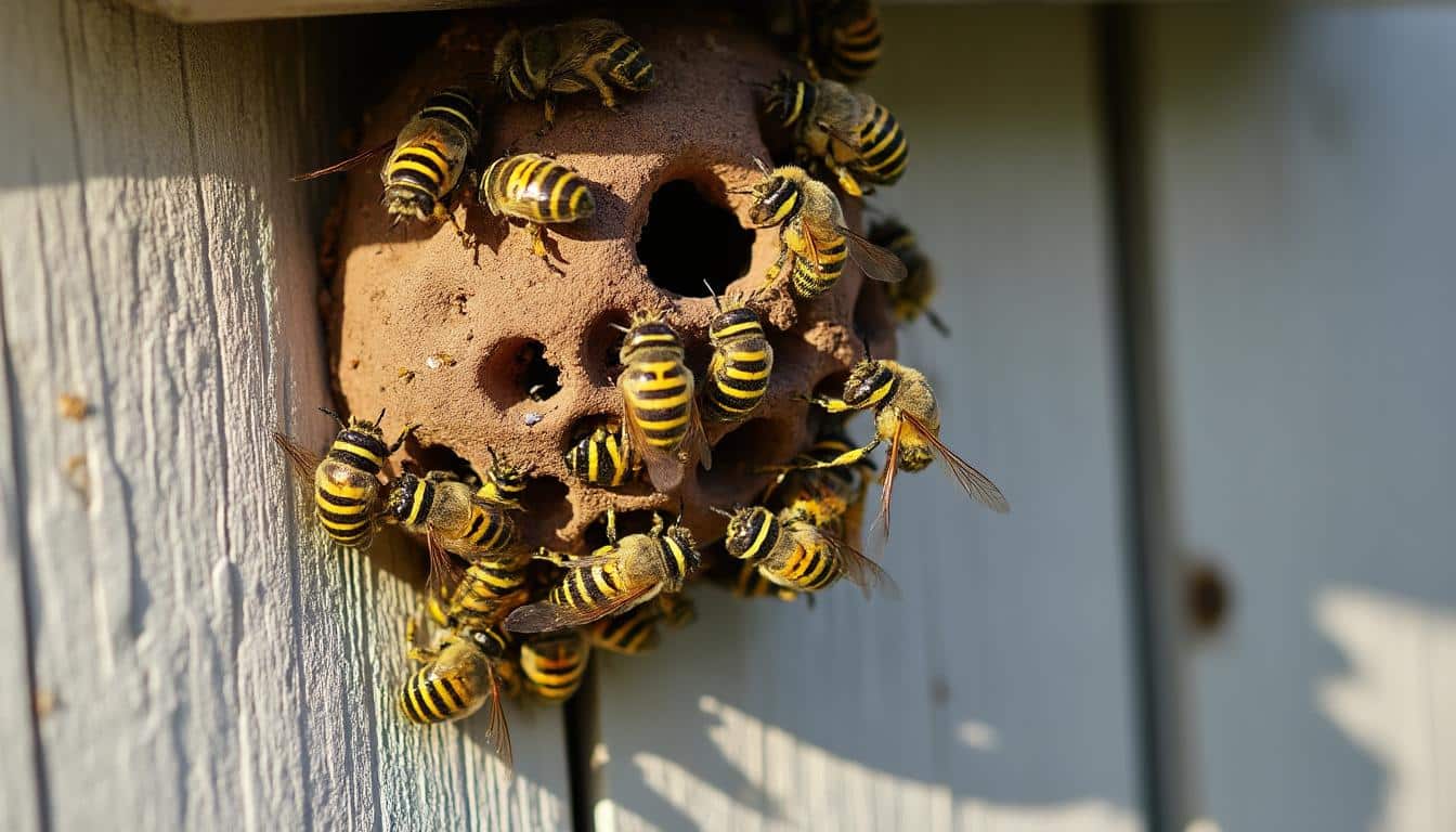 Illustration: Comment identifier une guêpe installée sous la toiture et la distinguer des autres insectes