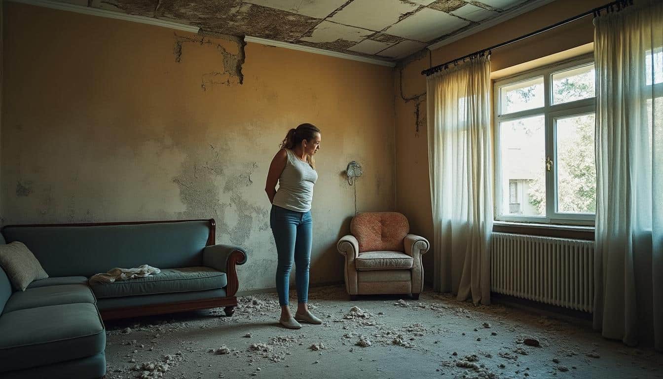 Illustration: Comprendre les causes et signes d’une infiltration d’eau au plafond