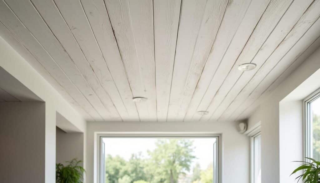 Plafond en lambris blanc : élégance et facilité d’entretien