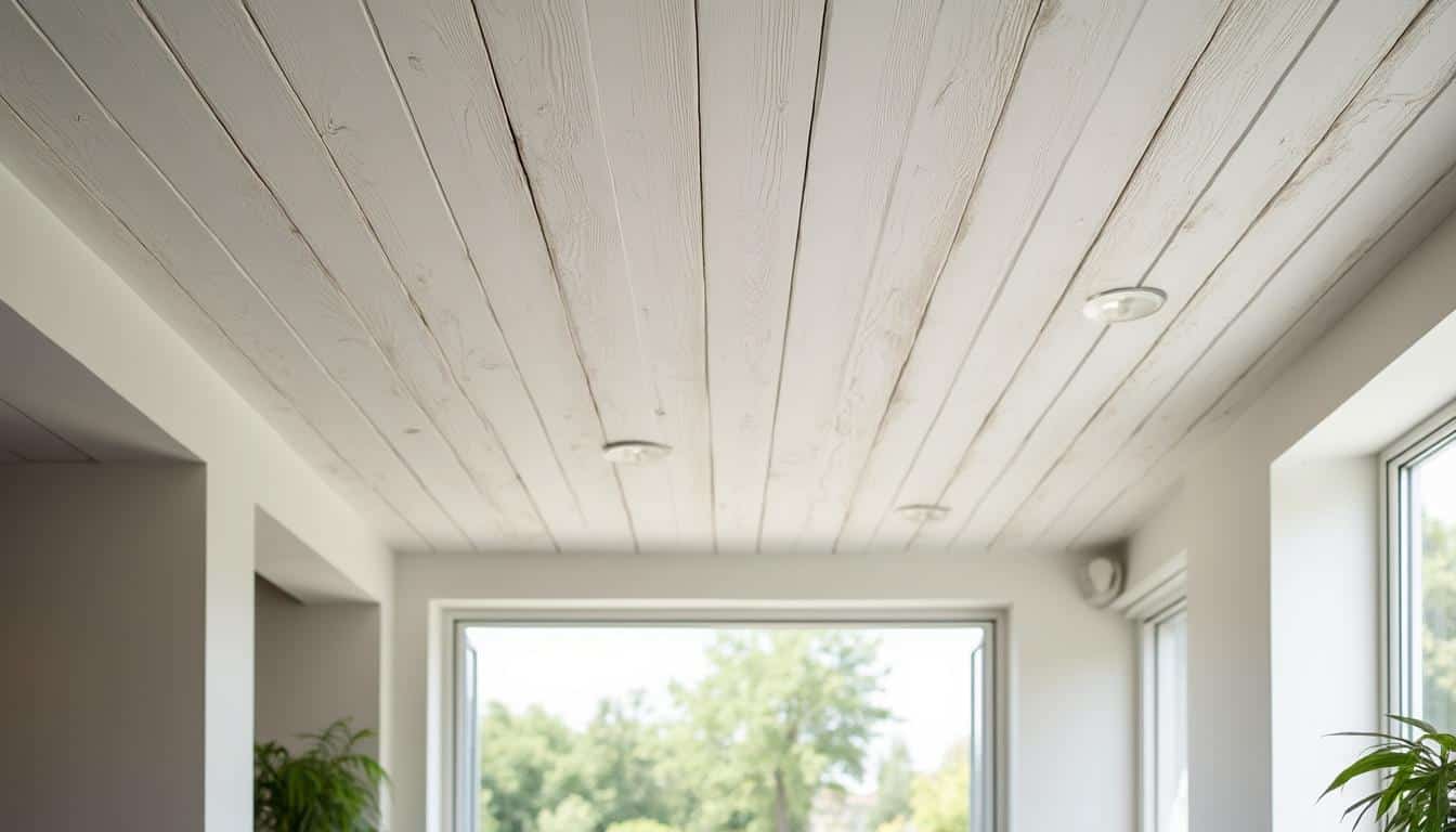 Plafond en lambris blanc : élégance et facilité d’entretien