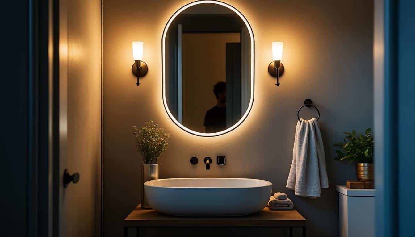 Illustration: Comprendre le rôle essentiel de l’éclairage mural autour du miroir dans la salle de bain
