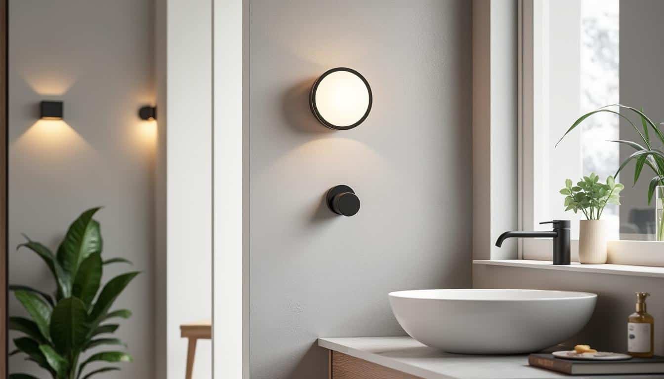 Illustration: Quels sont les types et modèles d’appliques murales adaptés aux toilettes ?