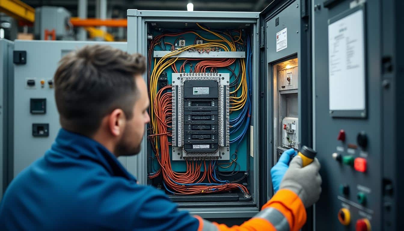 Illustration: Comprendre le fonctionnement d’un coffret électrique en courant triphasé
