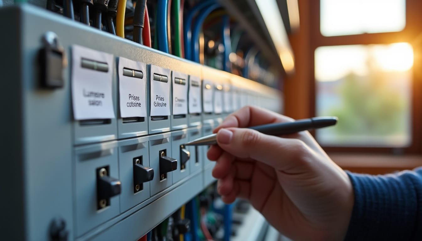 Illustration: Comprendre le rôle essentiel des étiquettes dans un tableau électrique