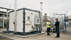 Chaufferie vapeur temporaire pour site industriel