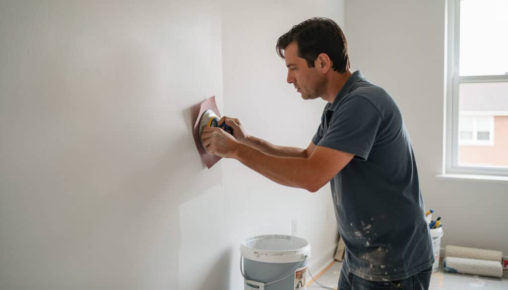 Comment poncer une peinture avant de repeindre